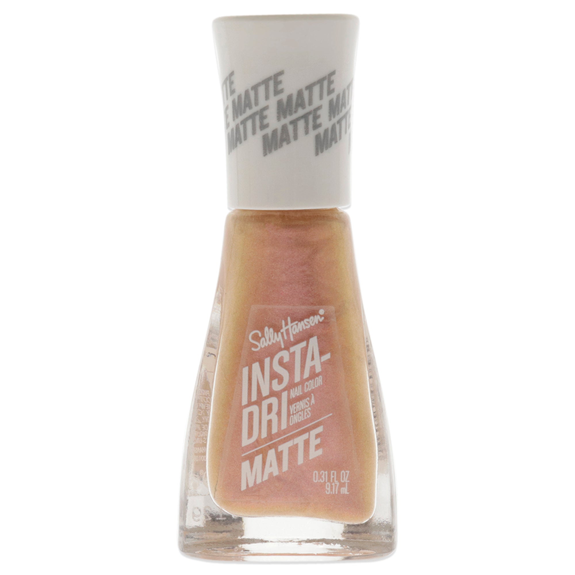 Insta-Dri Nail Color Matte - 017 Rose Flush by Sally Hansen for Women - 0.31 oz Nail Polish