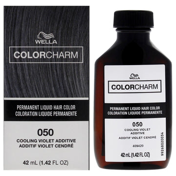 Color Charm Permanent Liquid Hair Color - 050 Cooling Violet Additive by Wella for Unisex - 1.42 oz Hair Color