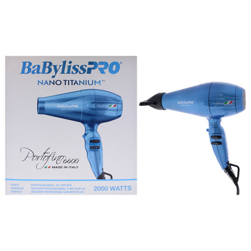 Nano Titanium Portofino 6600 Dryer - BNTB6610N - Blue by BaBylissPRO for Unisex - 1 Pc Hair Dryer