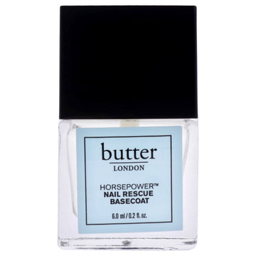 Horse Power Nail Rescue Base Coat by Butter London for Women - 0.2 oz Nail Polish