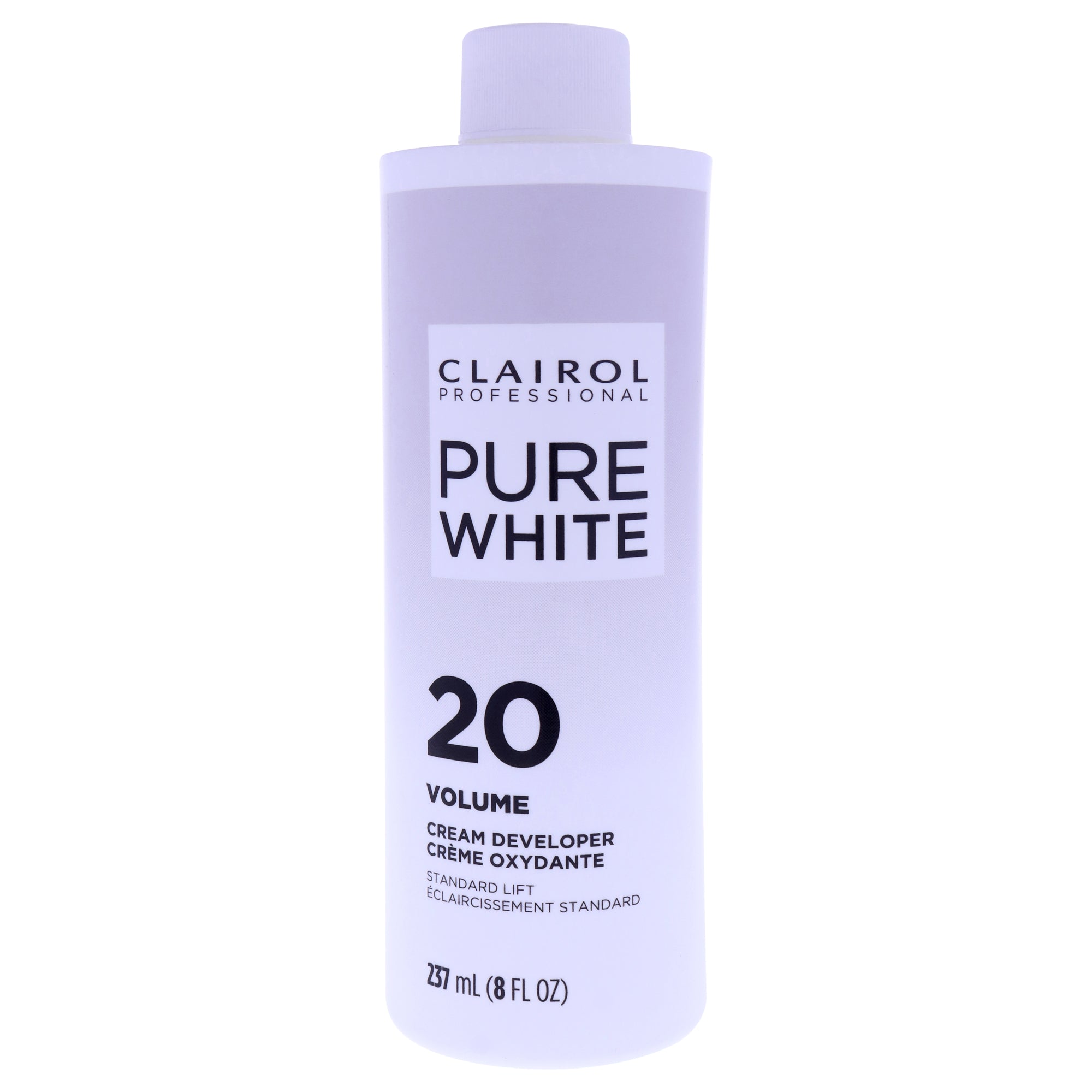 Pure White 20 Volume Cream Developer by Clairol for Unisex - 8 oz Lightener