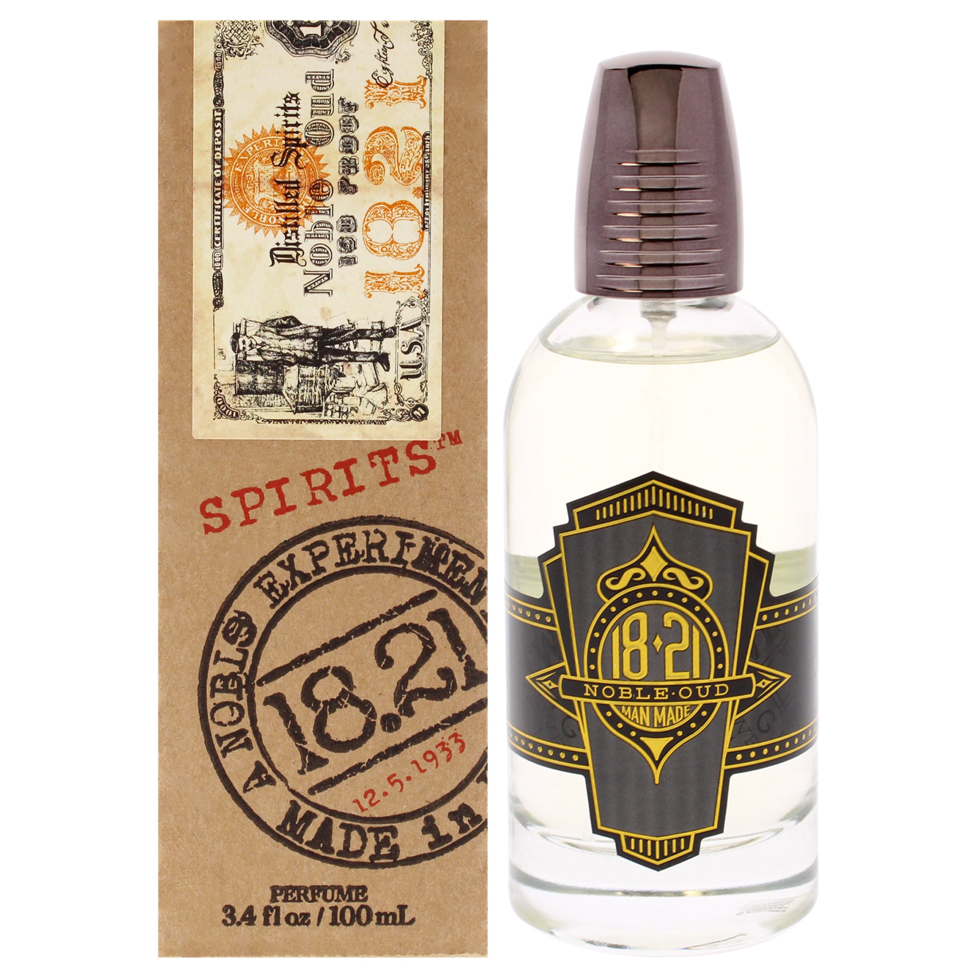 Spirits - Noble Oud by 18.21 Man Made for Men - 3.4 oz Parfum Spray