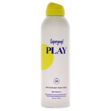 PLAY Antioxidant Body Mist SPF 50 with Vitamin C by Supergoop for Women - 6 oz Body Mist