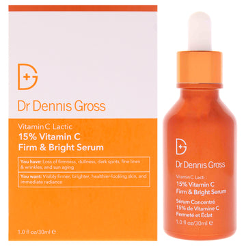 Vitamin C Lactic 15 Percent Vitamin C Firm and Bright Serum by Dr. Dennis Gross for Unisex - 1 oz Serum