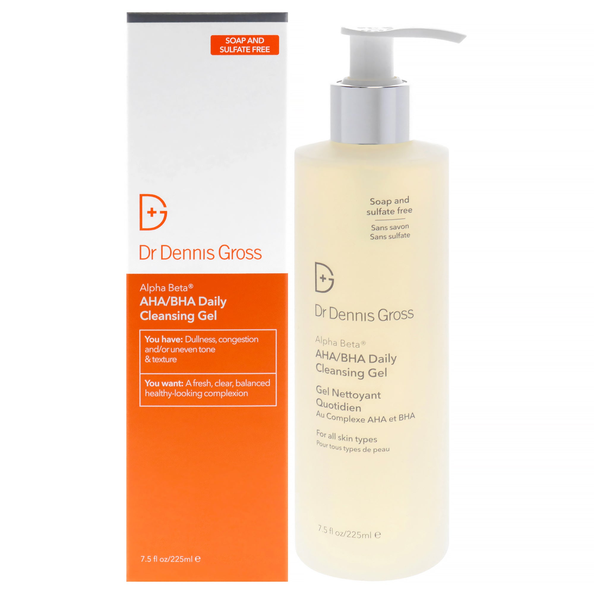 Alpha Beta AHA-BHA Daily Cleansing Gel by Dr. Dennis Gross for Unisex - 7.5 oz Gel
