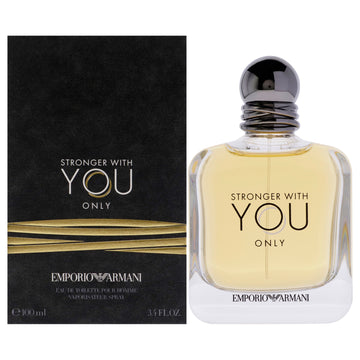 Emporio Armani Stronger With You Only by Giorgio Armani for Men - 3.4 oz EDT Spray