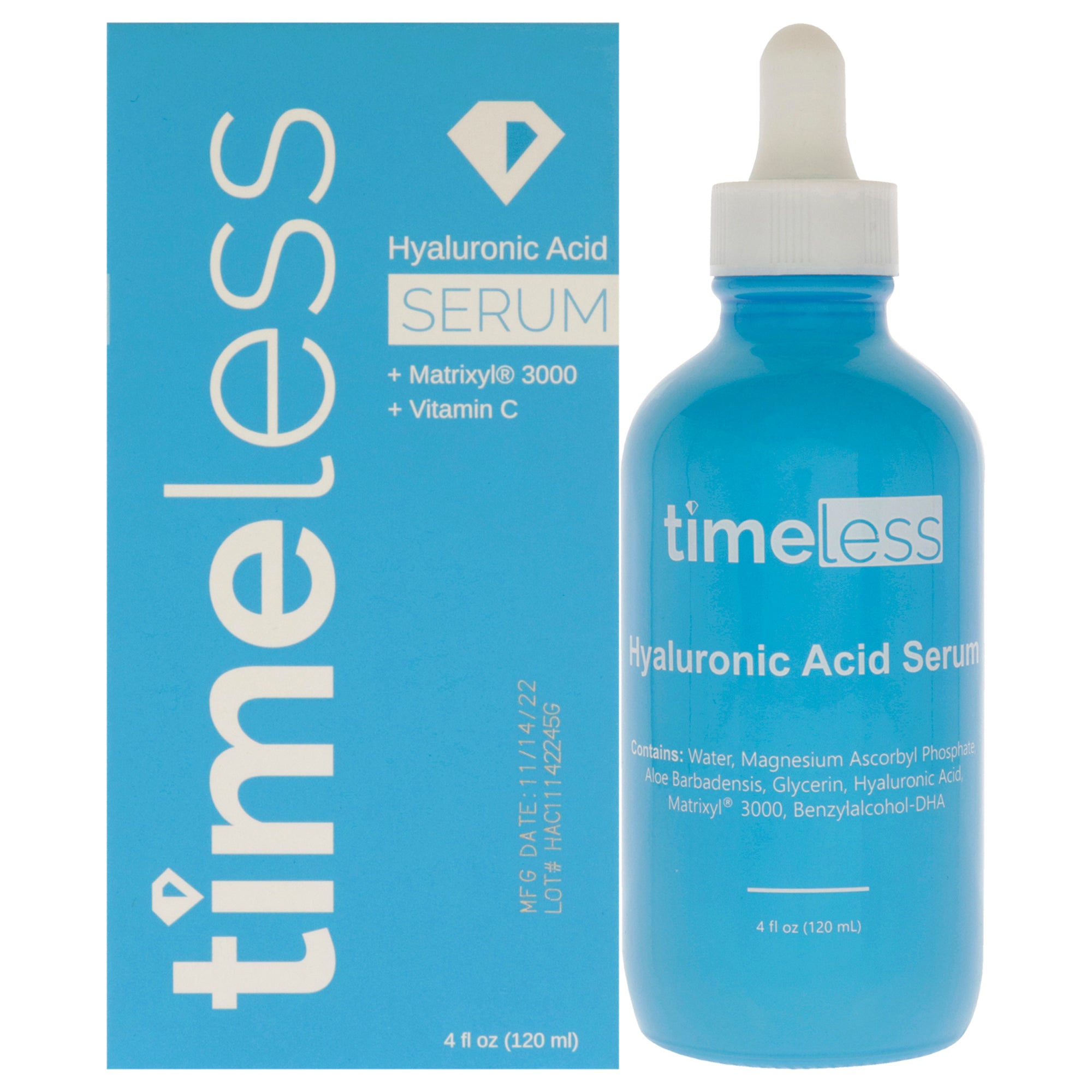Hyaluronic Acid Vitamin C Serum by Timeless for Unisex - 4 oz Serum