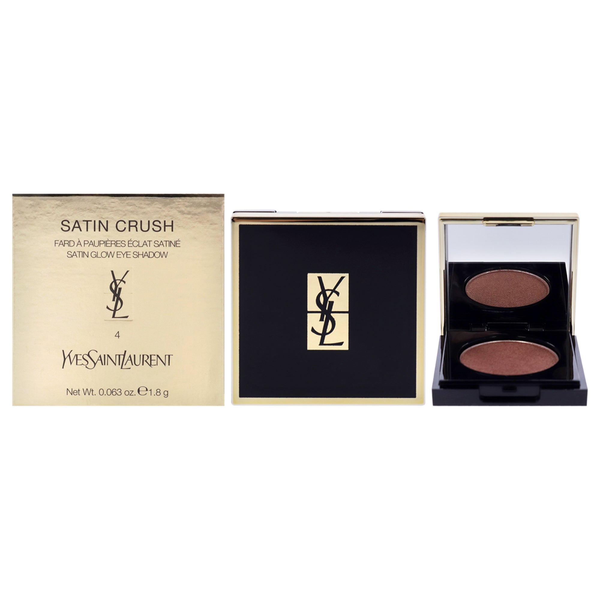 Satin Crush Mono Eyeshadow - 4 Extreme Copper by Yves Saint Laurent for Unisex - 0.063 oz Eye Shadow