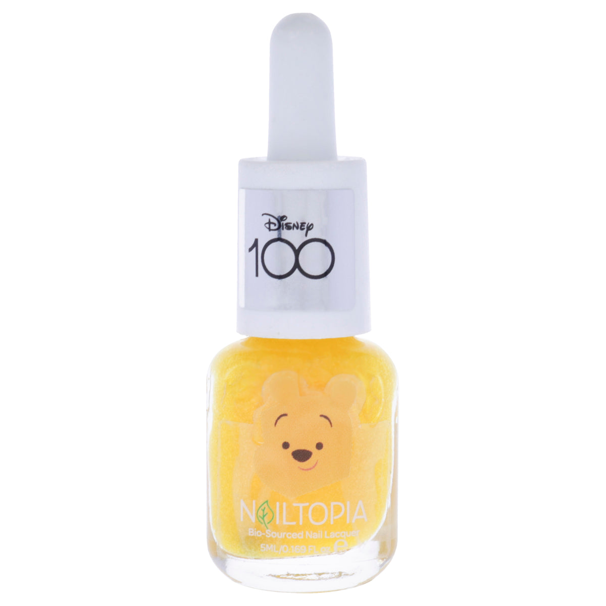 Bio-Sourced Chip Free Nail Lacquer Disney Collection Winnie The Pooh - Yellow Glitter by Nailtopia for Women - 0.169 oz Nail Polish