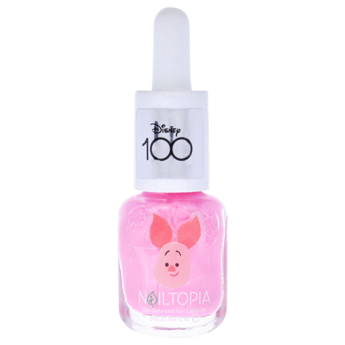 Bio-Sourced Chip Free Nail Lacquer Disney Collection Piglet - Pink Metallic by Nailtopia for Women - 0.169 oz Nail Polish