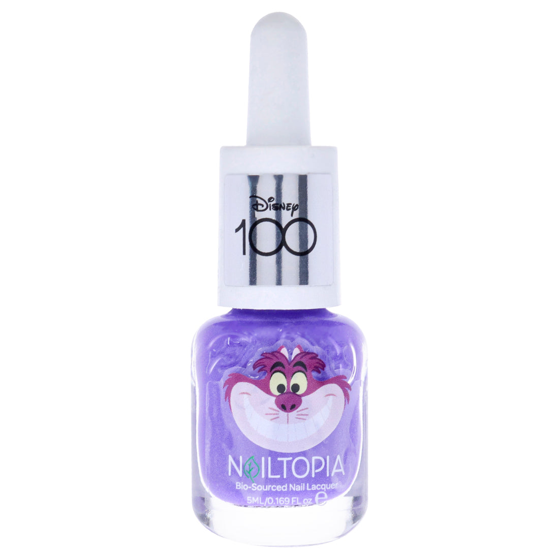 Bio-Sourced Chip Free Nail Lacquer Disney Collection Cheshire - Purple Metallic by Nailtopia for Women - 0.169 oz Nail Polish