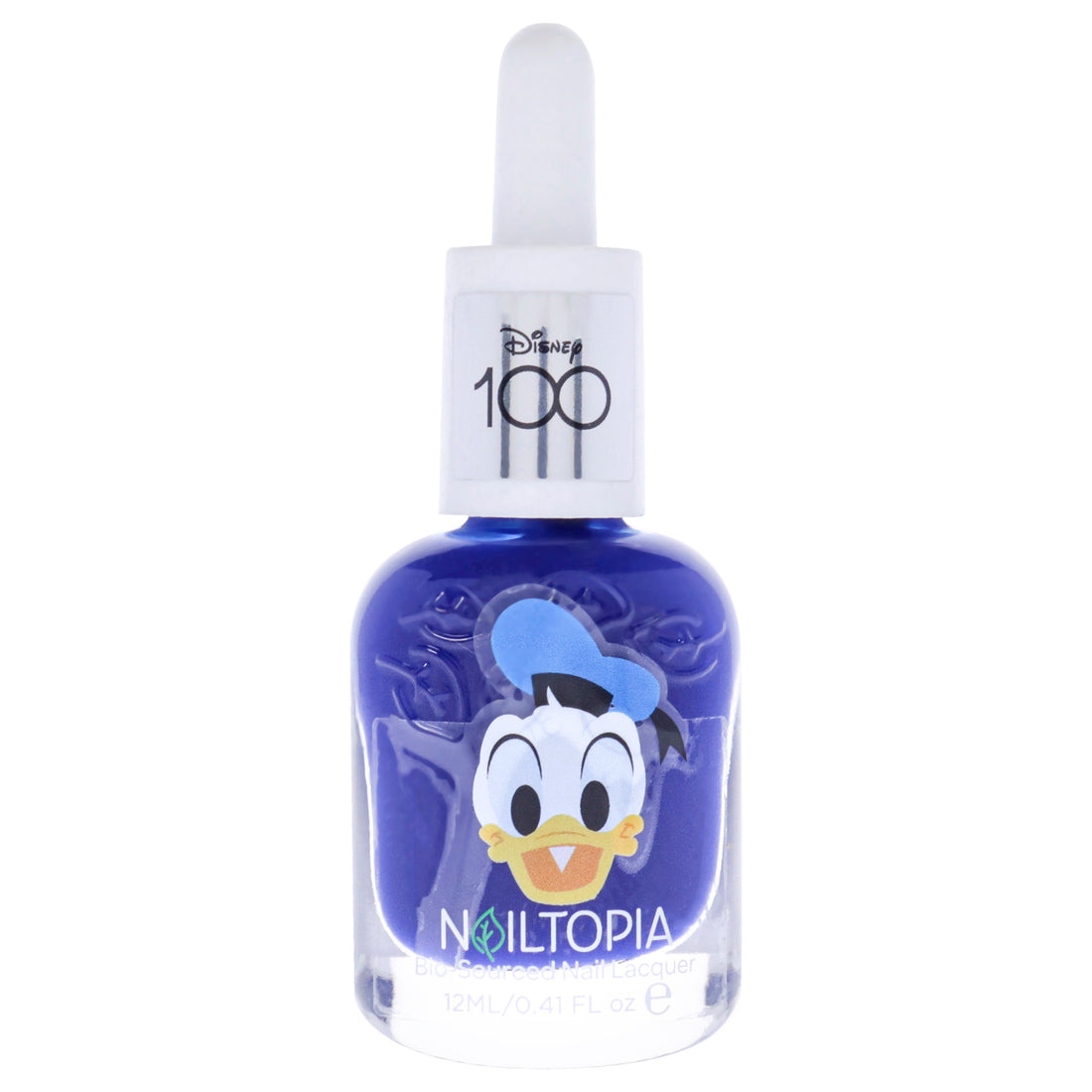 Bio-Sourced Chip Free Nail Lacquer Disney Collection Donald Duck - Royal Blue Creme by Nailtopia for Women - 0.41 oz Nail Polish