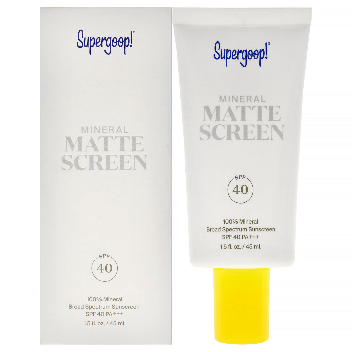 Mineral Matte Screen SPF 40 by Supergoop for Women - 1.5 oz Sunscreen