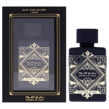 Badee Al Oud Collection - Oud For Glory by Lattafa for Unisex - 3.4 oz EDP Spray