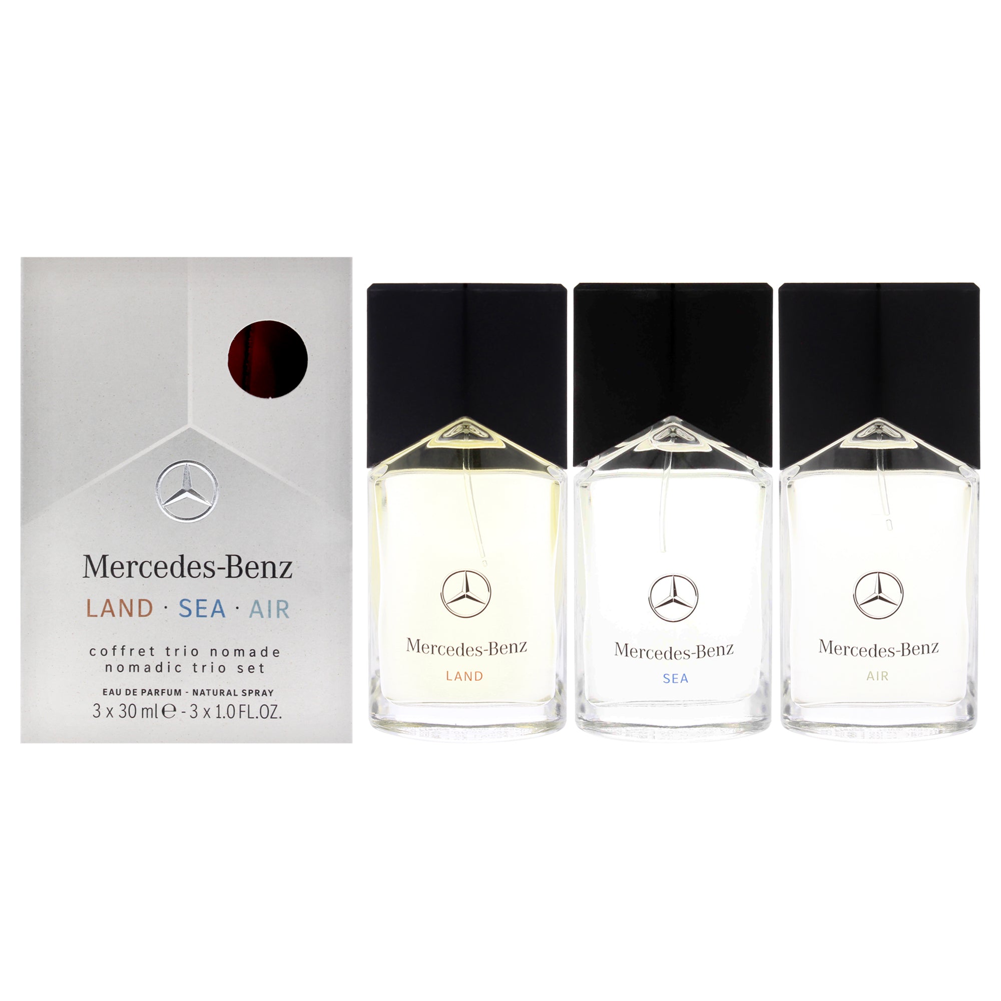 Mercedes Benz Lsa by Mercedes-Benz for Men - 3 Pc Gift Set 1.0oz Land EDP Spray, 1.0oz Sea EDP Spray, 1.0oz Air EDP Spray