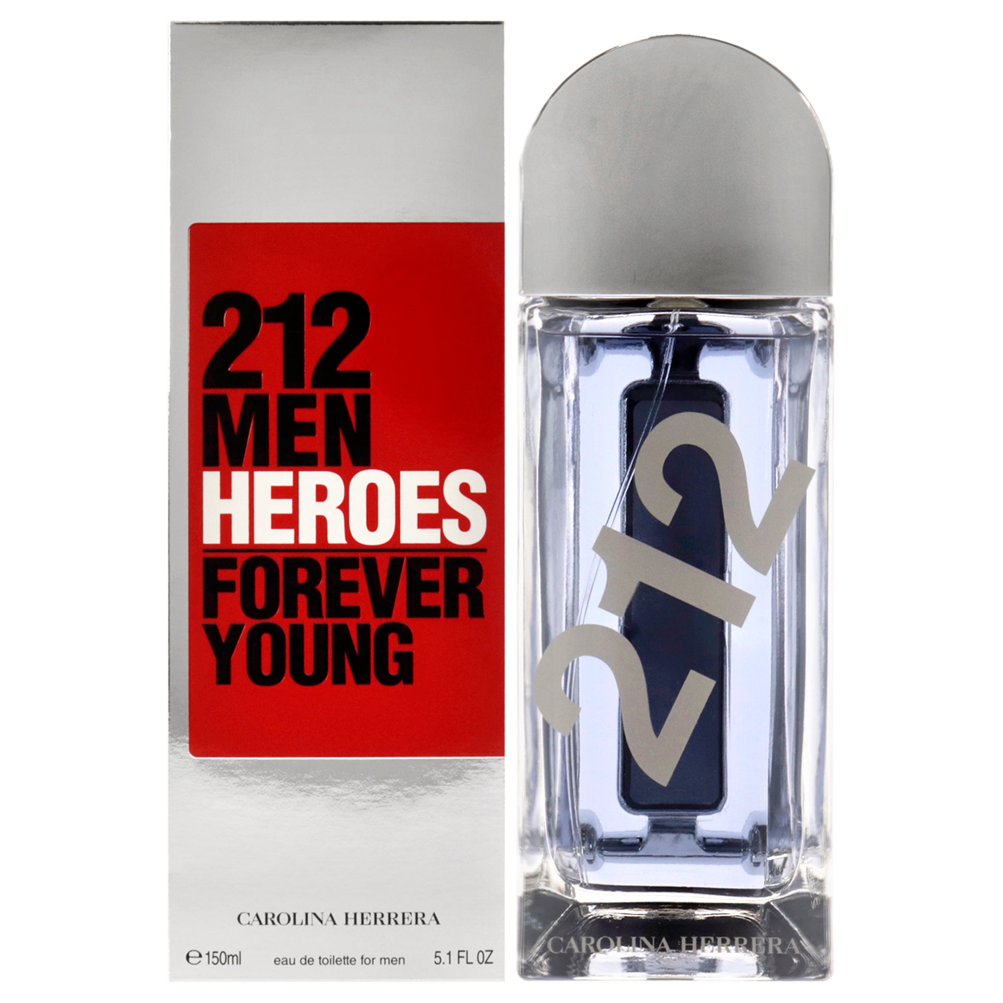 212 Men Heroes Forever Young by Carolina Herrera for Men - 5.1 oz EDT Spray