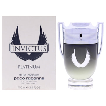 Invictus Platinum by Paco Rabanne for Men - 3.4 oz EDP Spray