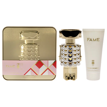 Fame by Paco Rabanne for Women - 2 Pc Gift Set 2.7oz EDP Spray, 3.4oz Body Lotion