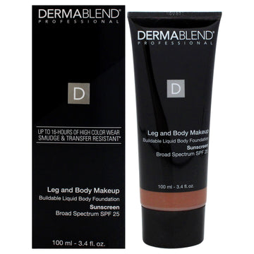 Leg and Body Makeup - 70W Deep Golden by Dermablend for Women - 3.4 oz Makeup (Tester)