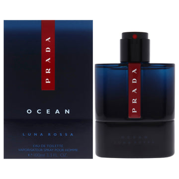 Luna Rossa Ocean by Prada for Men - 3.3 oz EDT Spray (Refillable)