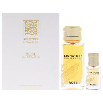 Rose by Sillage dOrient for Women - 3 Pc Gift Set 3.4oz EDP Spray, 0.5oz EDP Spray, Funnel