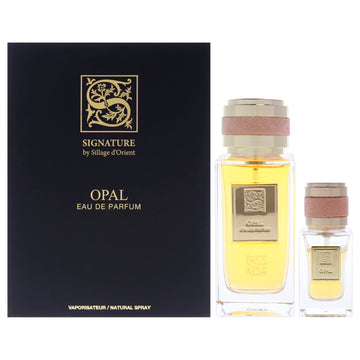 Opal by Sillage dOrient for Unisex - 3 Pc Gift Set 3.4oz EDP Spray, 0.5oz EDP Spray, Funnel