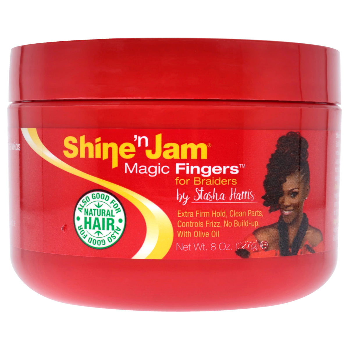 Shine-n-Jam - Magic Fingers Gel for Braids by Ampro for Women - 8 oz Gel