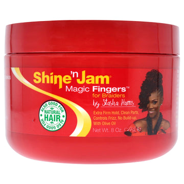Shine-n-Jam - Magic Fingers Gel for Braids by Ampro for Women - 8 oz Gel