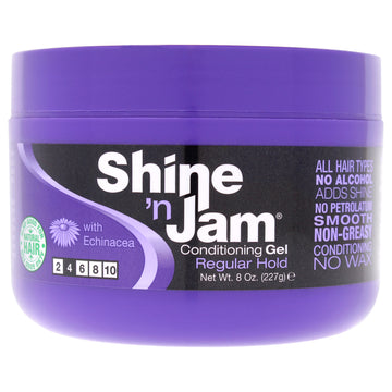 Shine-n-Jam Gel - Regular Hold by Ampro for Women - 8 oz Gel