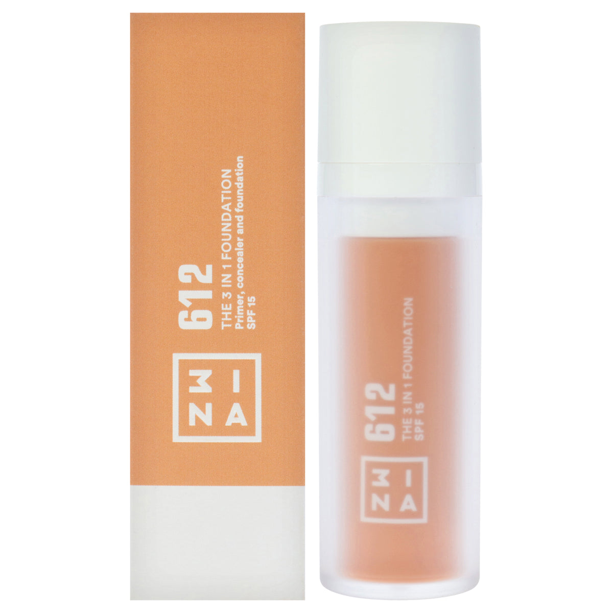 The 3 In 1 Foundation SPF 15 - 612 Natural Beige by 3INA for Women - 1.01 oz Foundation