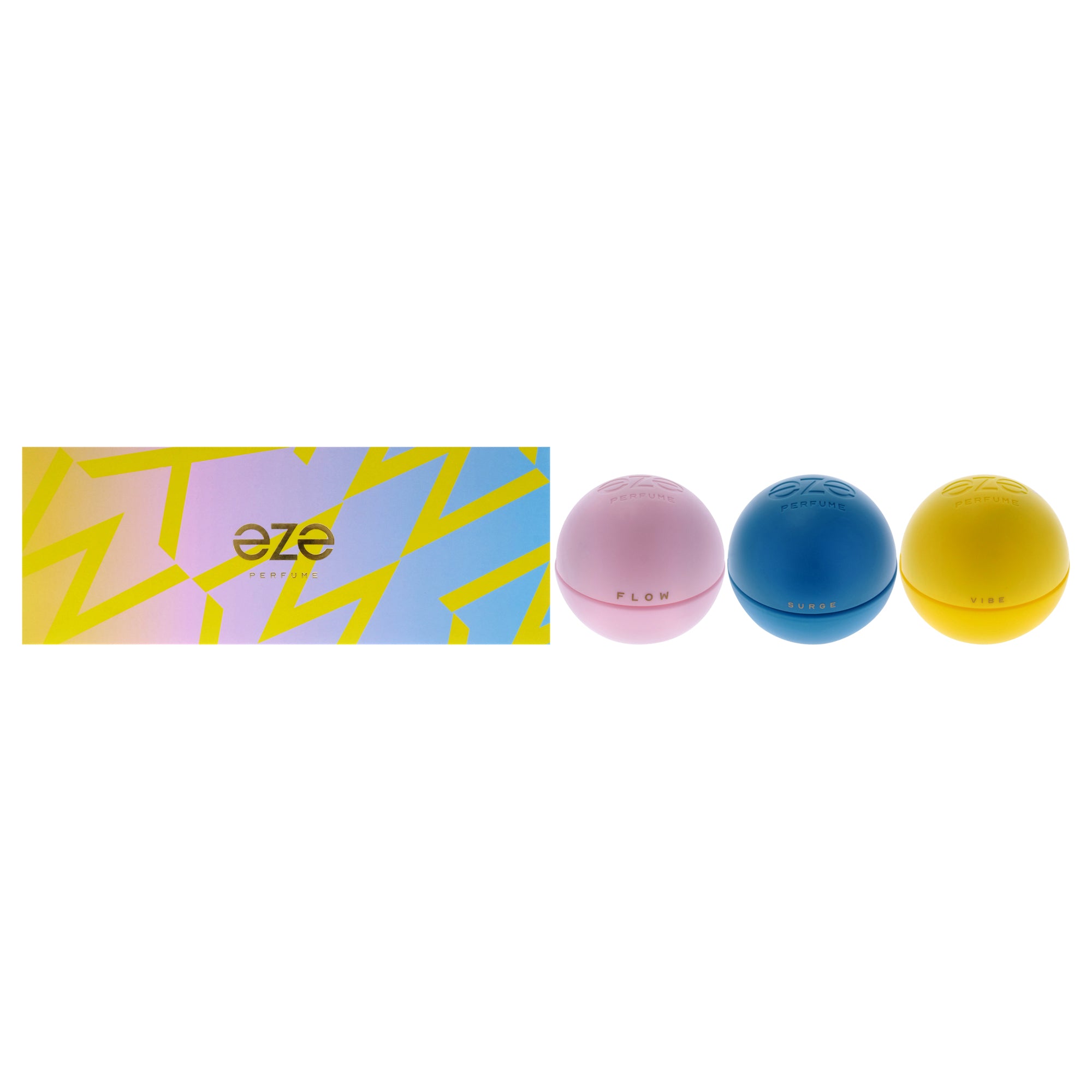 Eze by Eze for Unisex - 3 Pc Gift Set 1oz Surge EDP Spray, 1oz Flow EDP Spray, 1oz Vibe EDP Spray