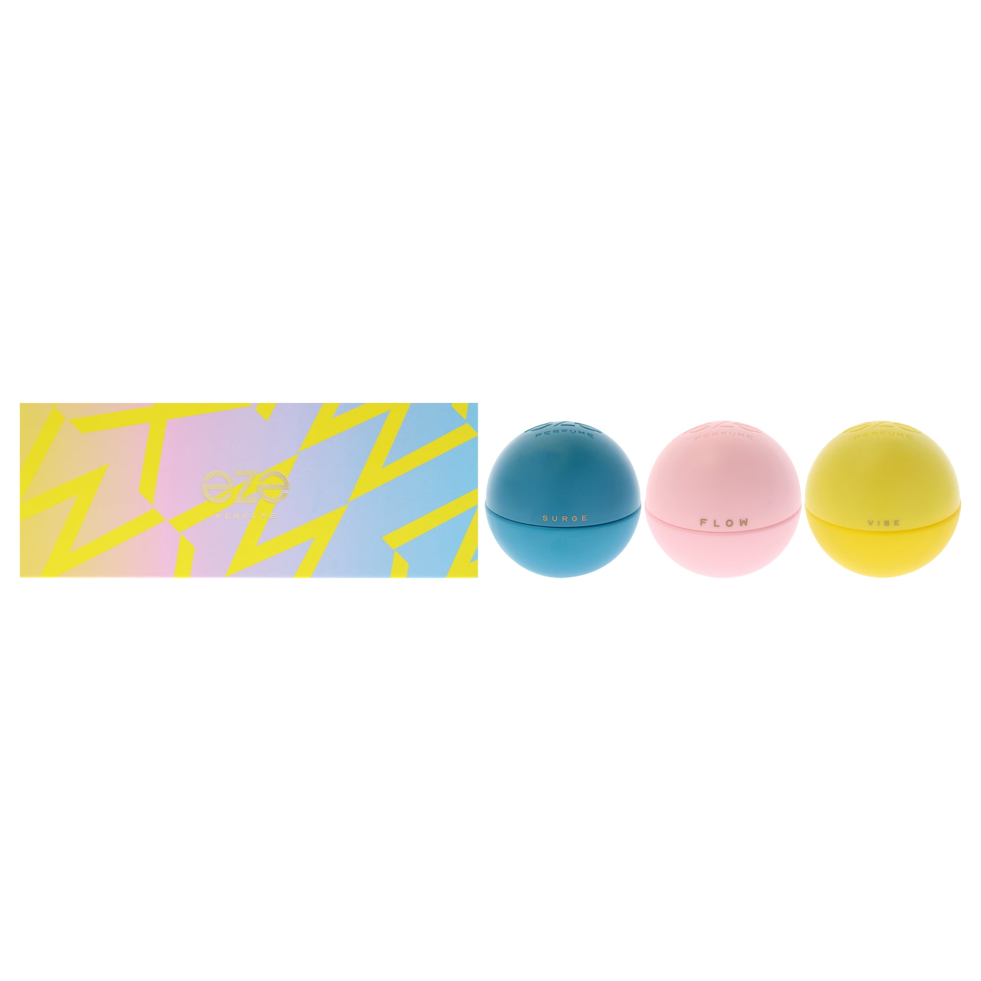 Eze by Eze for Unisex - 3 Pc Gift Set 1oz Surge EDP Spray, 1oz Flow EDP Spray, 1oz Vibe EDP Spray