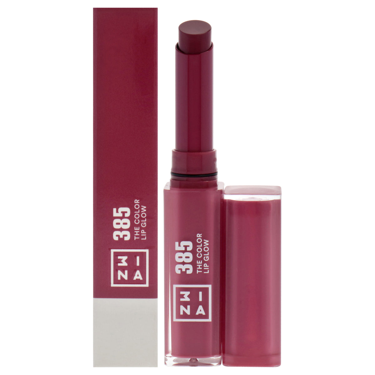 The Color Lip Glow - 385 Raspberry Pink by 3INA for Women - 0.05 oz Lipstick