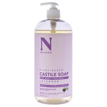 Castile Liquid Soap - Lavender by Dr. Natural for Unisex - 32 oz Soap