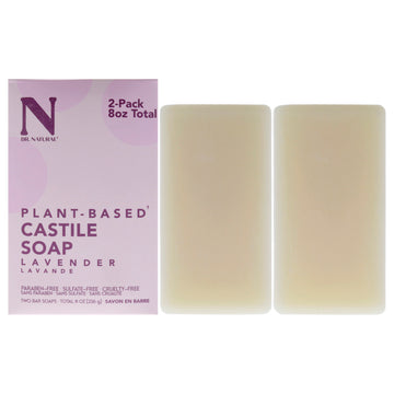 Castile Bar Soap - Lavender by Dr. Natural for Unisex - 2 x 8 oz Soap - Pack of 3