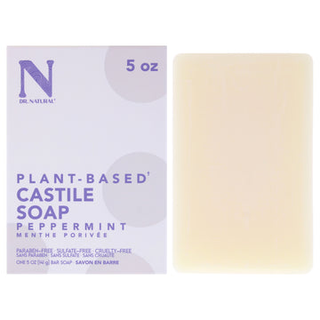 Castile Bar Soap - Peppermint by Dr. Natural for Unisex - 5 oz Soap