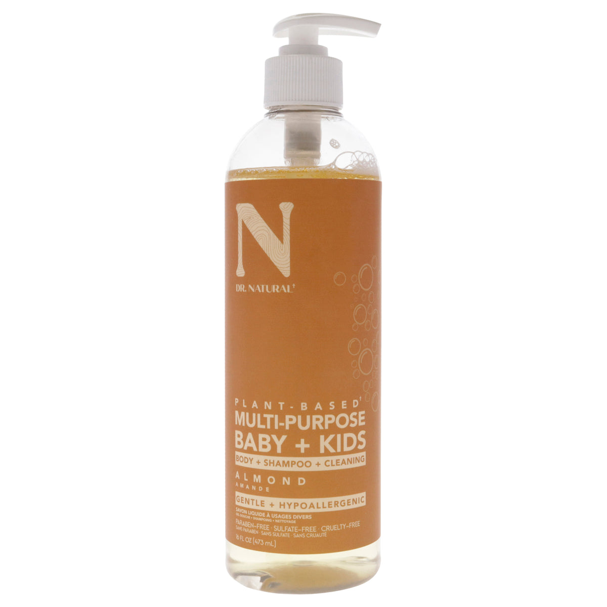 Baby Plus Kids Soap - Almond by Dr. Natural for Kids - 16 oz Soap
