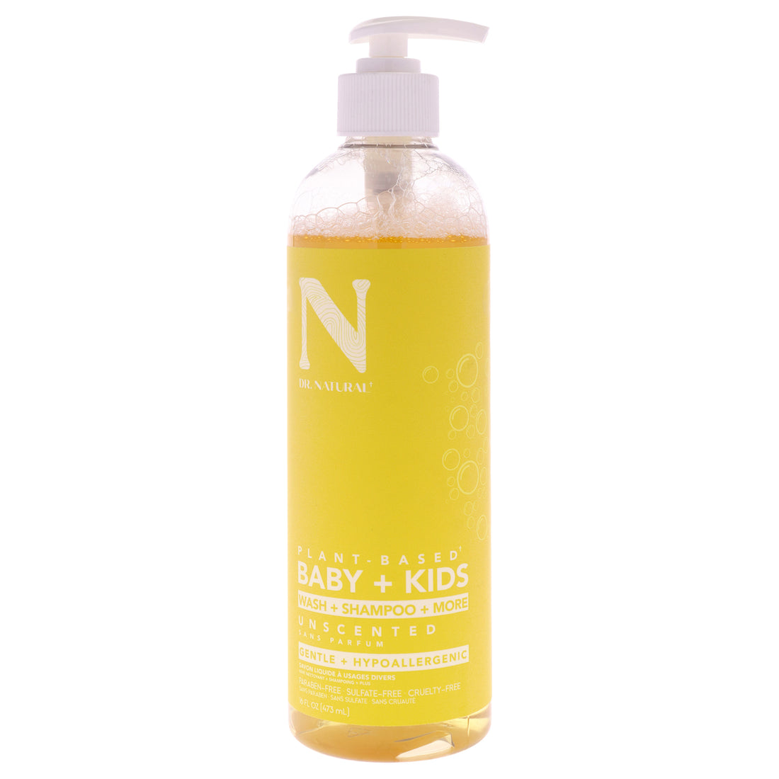 Baby Plus Kids Soap - Unscented by Dr. Natural for Kids - 16 oz Soap
