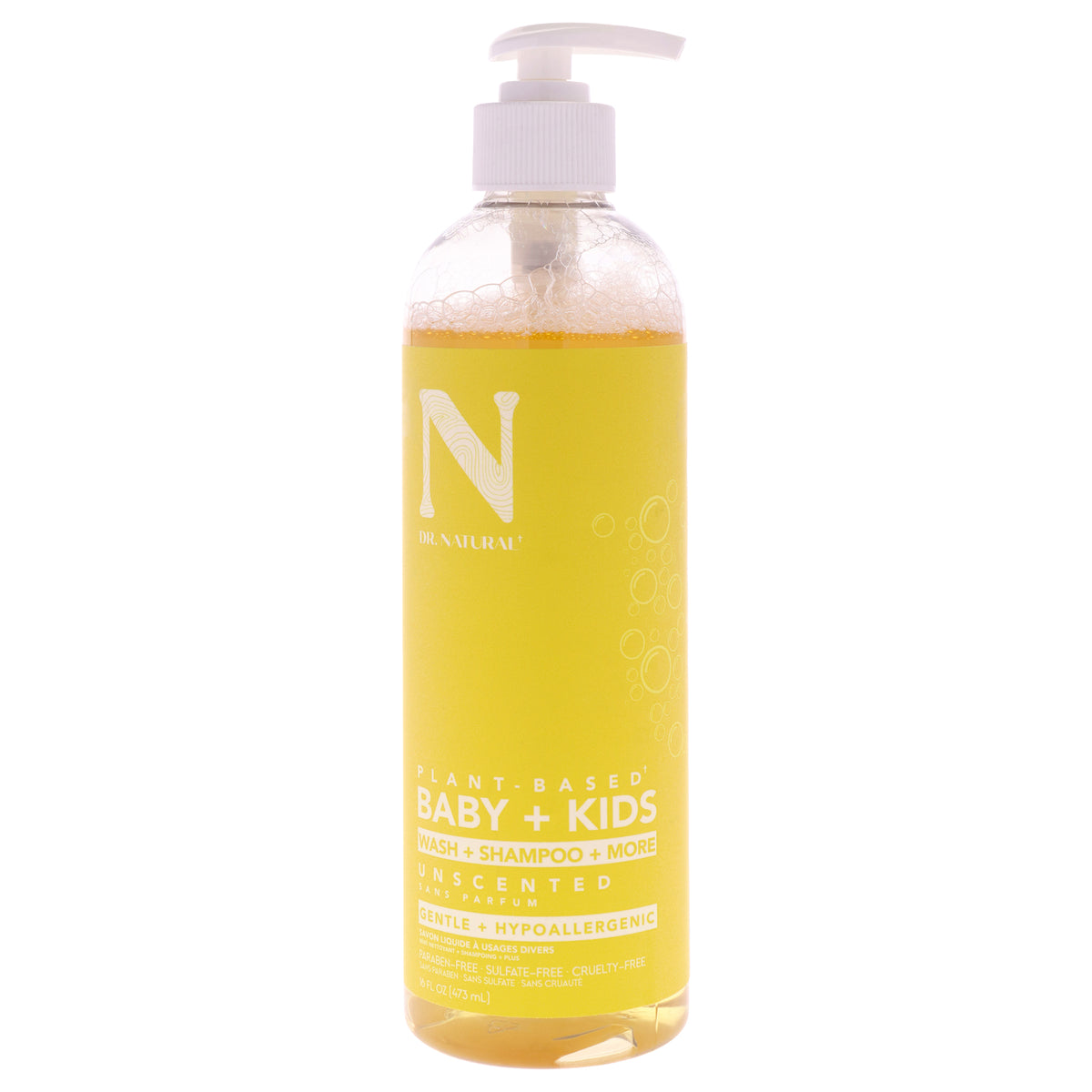 Baby Plus Kids Soap - Unscented by Dr. Natural for Kids - 16 oz Soap