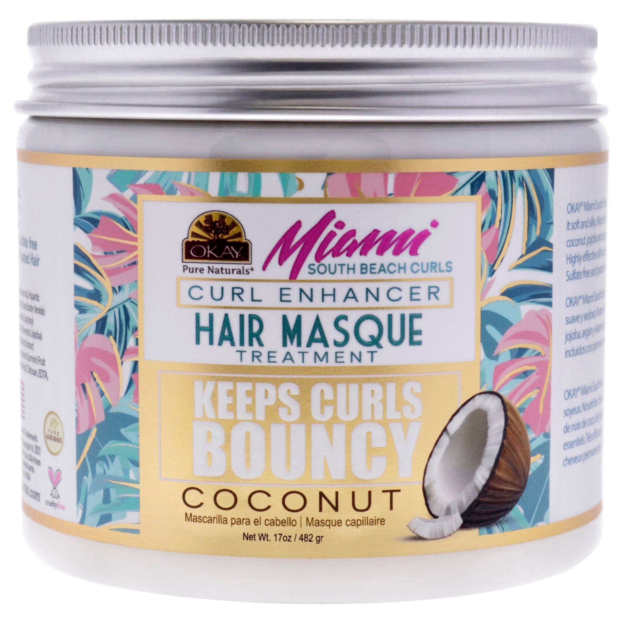 Miami South Beach Curls - Curl Enhancing by Okay for Women - 17 oz Mask