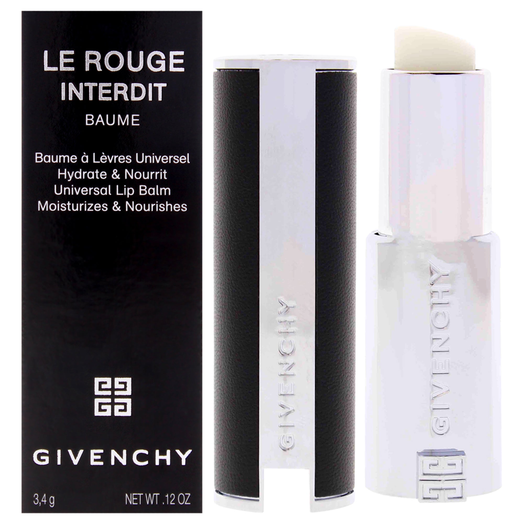 Le Rouge Interdit Baume Lip Balm - 00 Natural Finish by Givenchy for Women - 0.12 oz Lip Balm (Refillable)