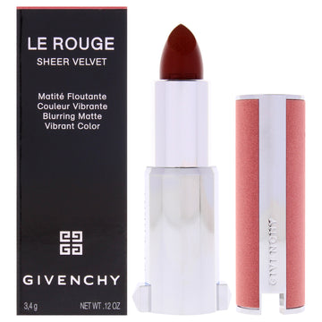 Le Rouge Sheer Velvet Matte Lipstick - 50 Brun Acajou by Givenchy for Women - 0.12 oz Lipstick (Refillable)