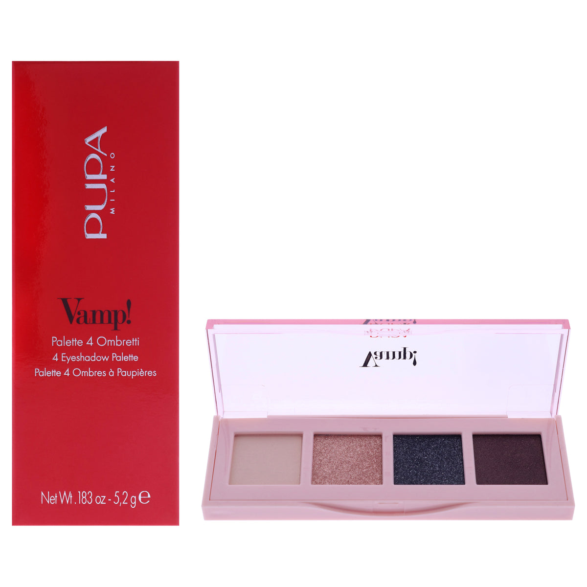 Vamp! 4 Eyeshadow Palette - 006 Deep Nude by Pupa Milano for Women - 0.183 oz Eye Shadow
