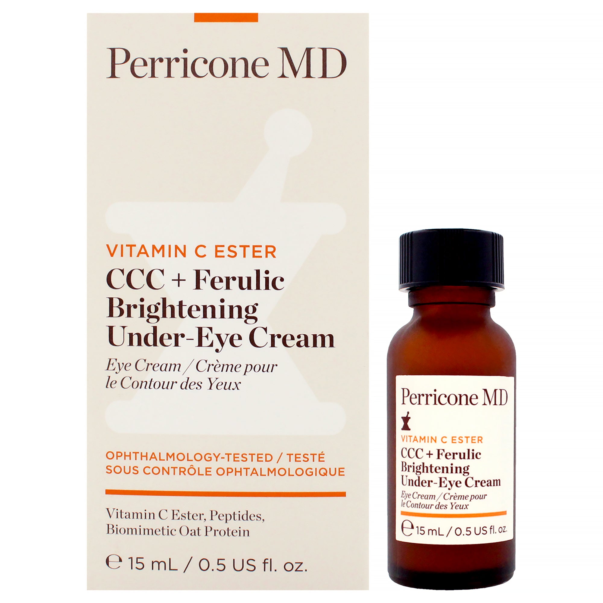 Vitamin C Ester CCC Plus Ferulic Brightening Under Eye Cream by Perricone MD for Women - 0.5 oz Cream