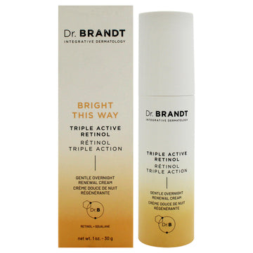 Triple Active Retinol Gentle Overnight Renewal Cream by Dr. Brandt for Women - 1 oz Cream