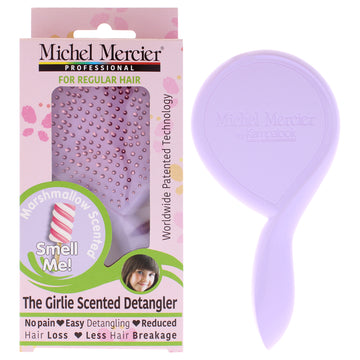 The Girlie Scented Detangler Brush Marshmallow Normal Hair - Purple by Michel Mercier for Women - 1 Pc Hair Brush