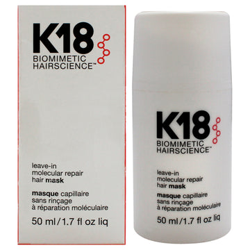 Leave-In Molecular Repair Hair Mask by K18 Hair for Unisex - 1.7 oz Mask (Tester)