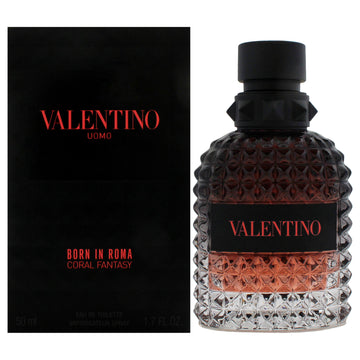 Uomo Born In Roma Coral Fantasy by Valentino for Men - 1.7 oz EDT Spray