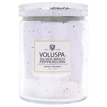 Large - Silver Birch Peppercorn by Voluspa for Unisex - 18 oz Candle