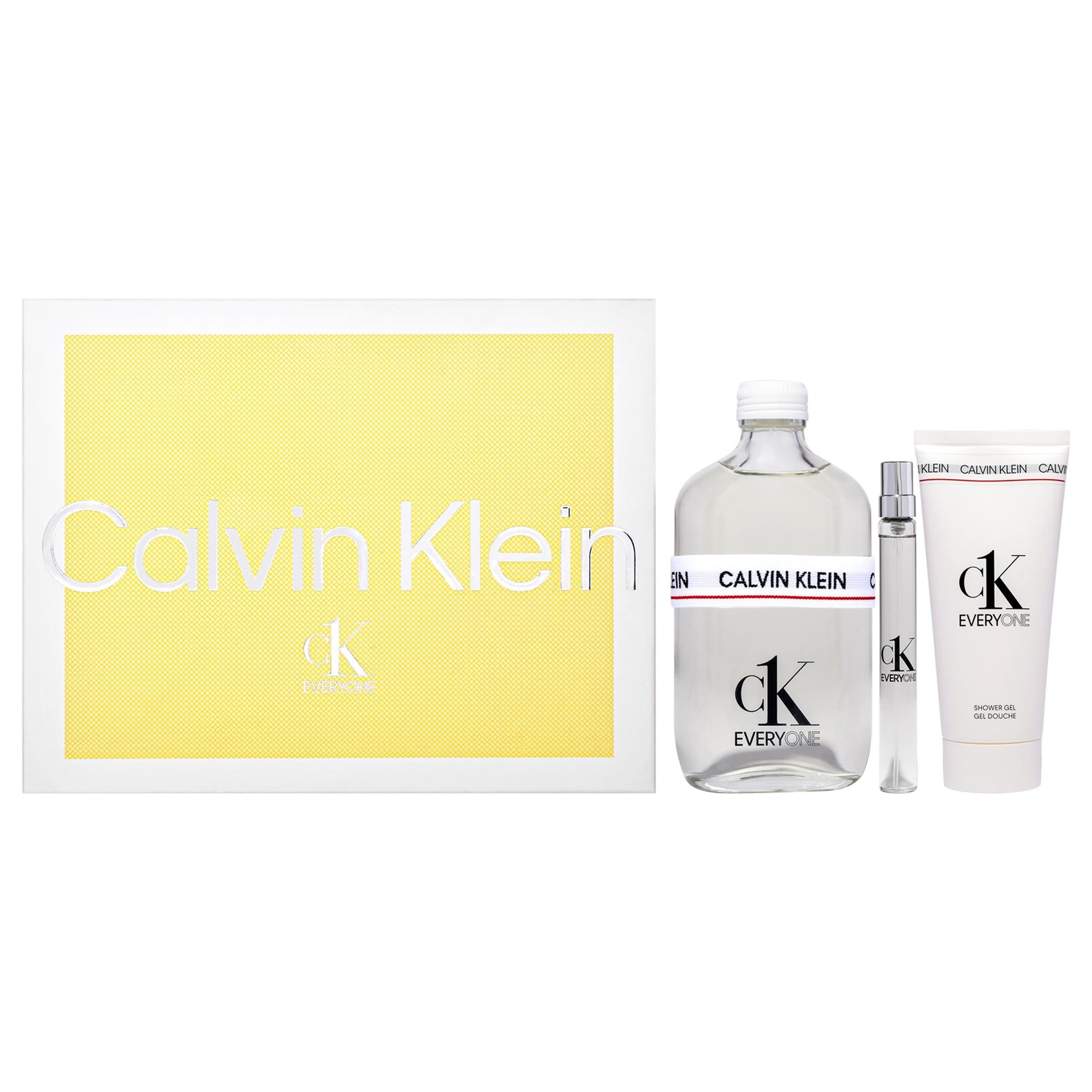 CK Everyone by Calvin Klein for Unisex - 3 Pc Gift Set 6.7oz EDT Spray, 0.33oz EDT Spray, 3.3oz Shower Gel